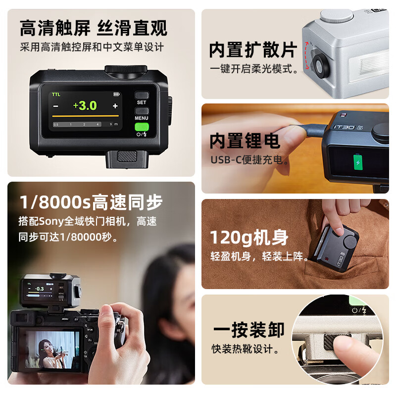 Godox IT30pro Mini Camera Flash Wireless