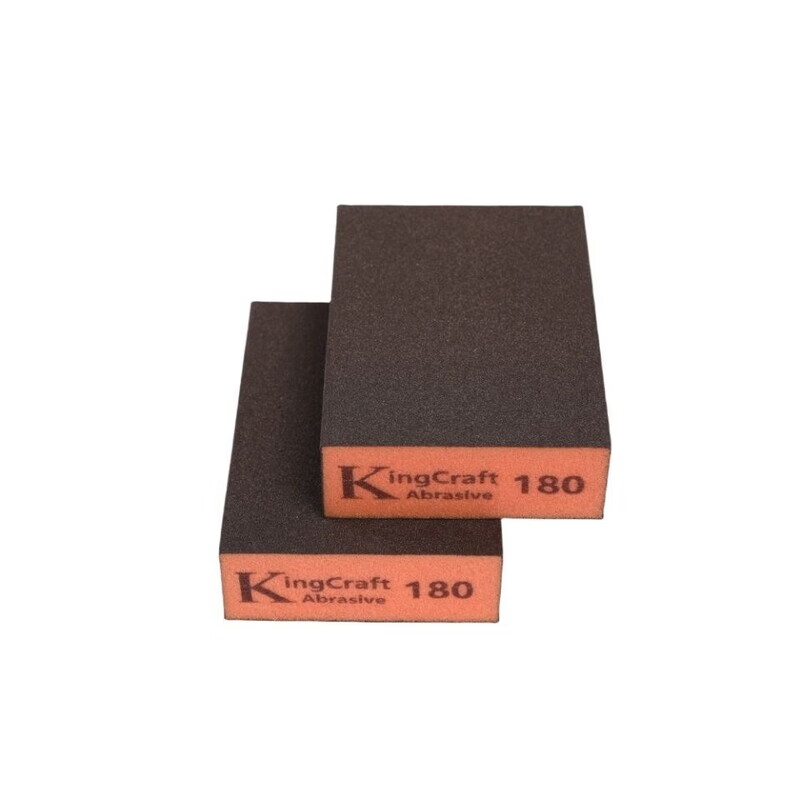 Emery sponge sponge sand block for beautiful seams, epoxy colored sand tiles, black edge grinding head, cleaning and polishing tool, limited edition and affordable 5-piece package, foreign trade orange red model 60# sand block (180 mesh)