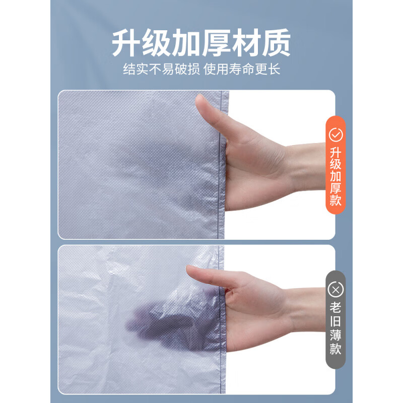 MPPMCK Moving Packing Bag Large Plastic Bag Thickened, Strong and Durable Large Capacity Clothes Storage Bag Moving Special Artifact Upgraded Extra Thick Model Large + Extra Large Stronger, Store Manager Recommends Upgraded Reinforcement Pack of 100 Packs, Damage Compensation Guaranteed