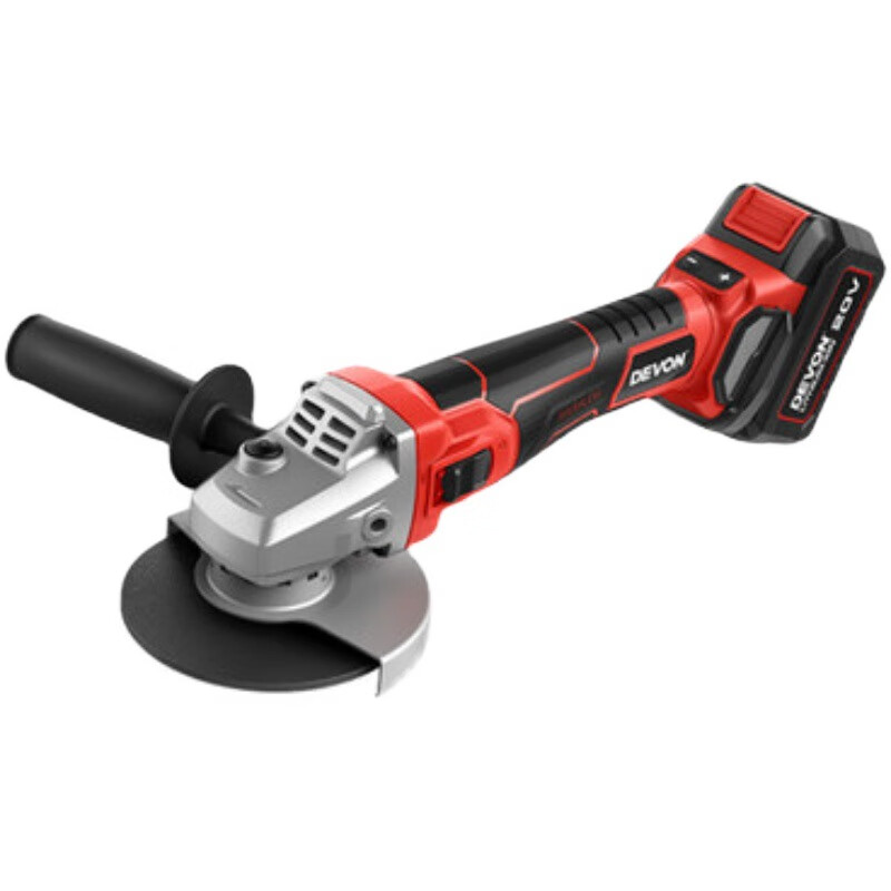 Devon/Rechargeable Angle Grinder 2905 Brushless Lithium Electric Cutting Machine Speed Adjustable Polishing Grinding Machine Hand Grinding Wheel 2905 Dual Battery 4.0 + Fast Charge (Standard Configuration (Send Original Factory)