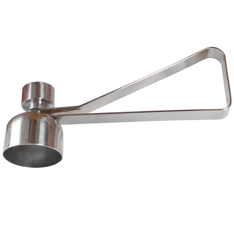 Necooks glutinous rice egg opener 304 stainless steel egg shell opener egg cutter creative egg cracker egg beating tool 2.5cm egg opener with egg tray