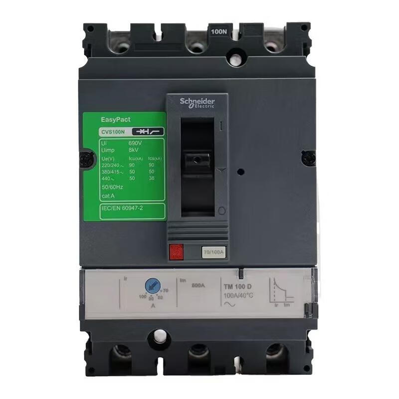 Schneider molded case circuit breaker CVS100F 160F 250F air switch 400F 630N/F air switch 630A CVS100 TMD 16A N 50kA 3P