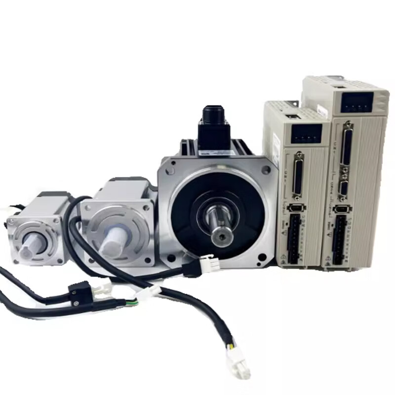 Yue Changsheng 60/80/110/130 AC servo motor set 400W750W bus ECAT/communication 485 drive 130 servo 1.8KW11.5Nm1500 turn set bus Ethercat single turn horizontal use