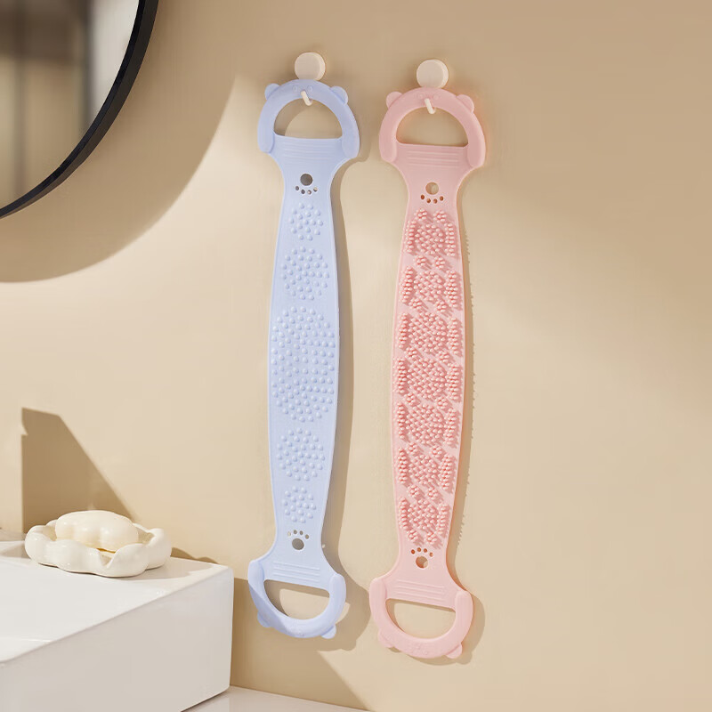 Imakara Silicone Bath Towel Pull Back Strip Back Bath Towel Rubbing Artifact Back Bath Towel Powerful Mud Rub Back Silicone Bath Towel Blue