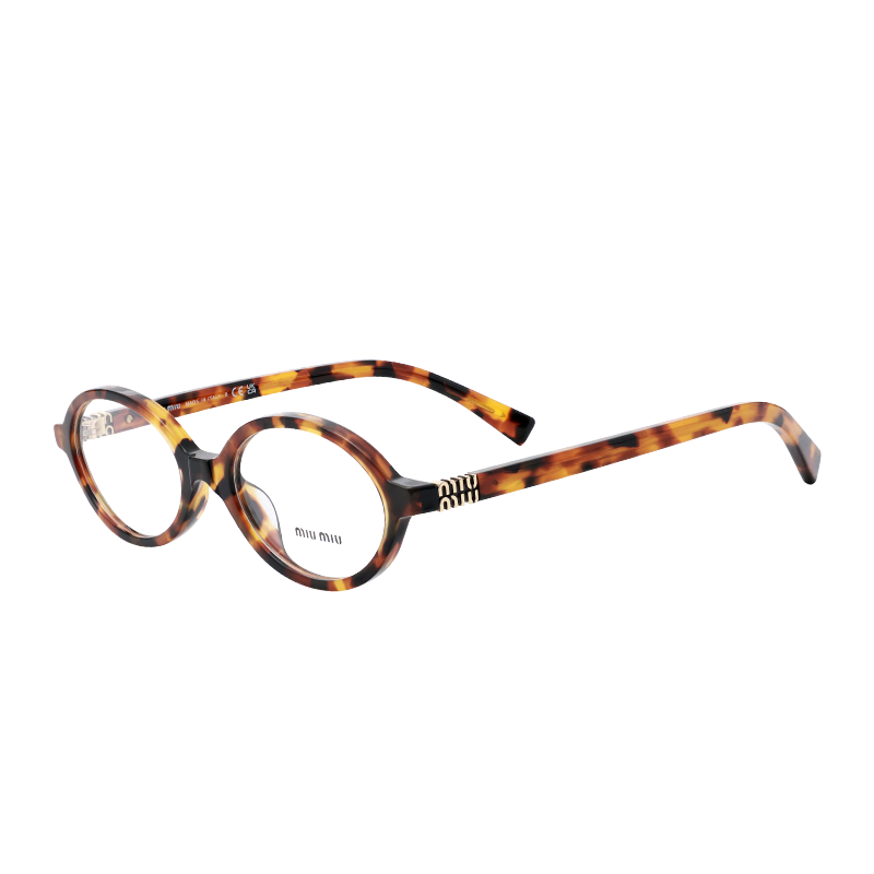 MiuMiu optical glasses frame nerdy women's small round frame myopia glasses frame full frame with lenses 01XV 19P1O1