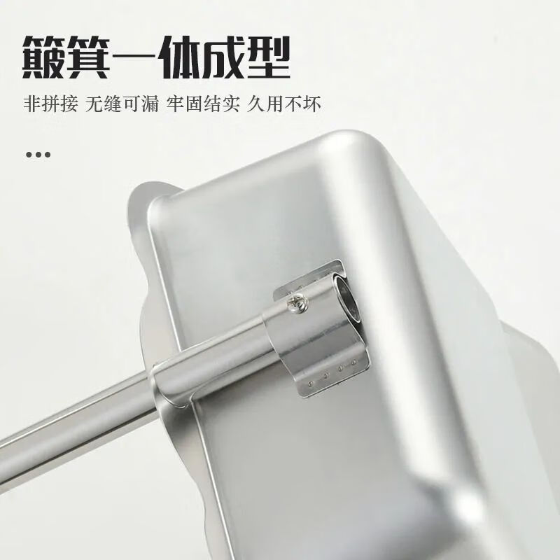 Broom single strong and durable stainless steel thickened dustpan set 2023 new reinforced commercial broom household garbage shovel combination outdoor style broom (hard bristles) short pole 96CM broom