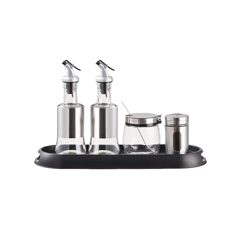 Shanyufu hotel supplies table condiment bottle condiment jar set glass condiment jug commercial restaurant unit canteen combination package