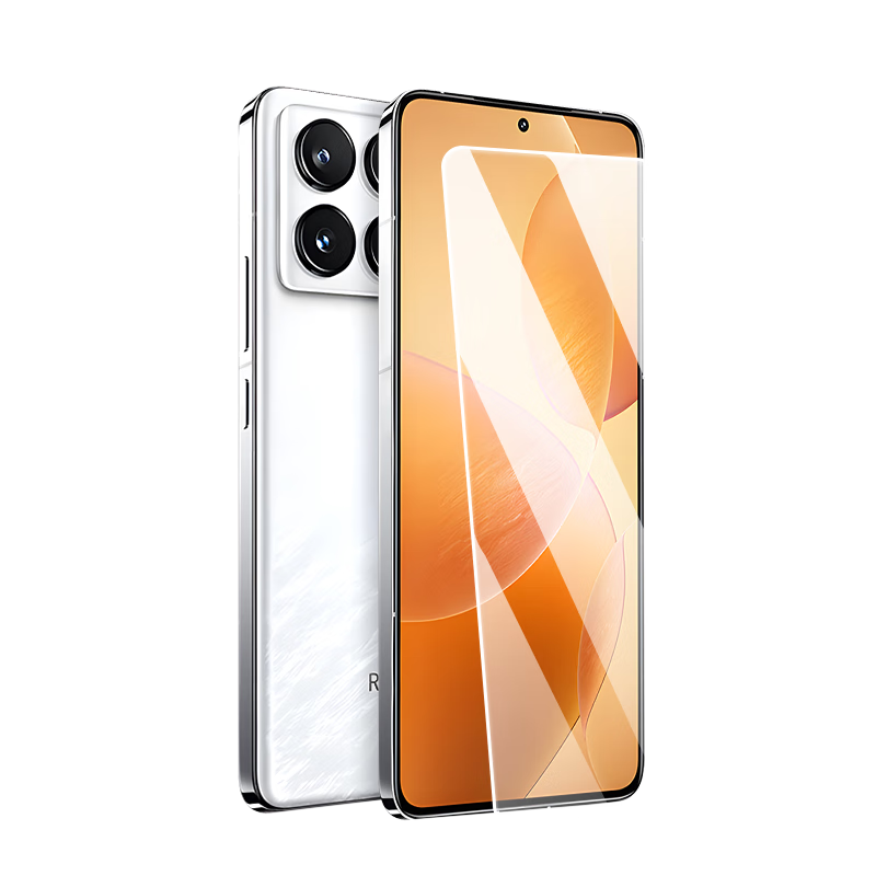 Smorss 2 pieces hardcover suitable for Redmi k70/pro tempered film Redmi K70e mobile phone film without black edges full screen coverage high-definition anti-fall and light fingerprint mobile phone protective film