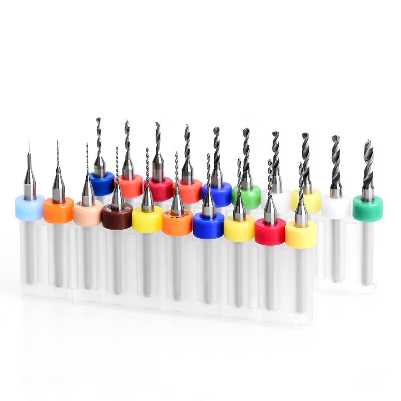 PCB drill bit tungsten steel micro small drill hard twist drill alloy ultra-fine 0.8/1/1.5mm high hardness precision PCB drill bit 1.1-2.0mm no specifications