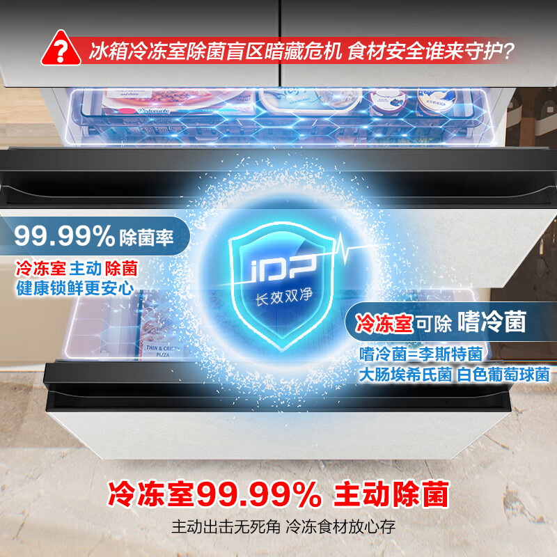 Rongsheng double purification 526L French multi-door refrigerator pro model dual system cycle first-level energy efficiency air-cooled frost-free large capacity trade-in BCD-526WD15MPA national subsidy