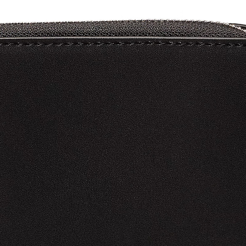 Calvin KleinCK women's bag logo zipper wallet card bag clutch bag K60K611937 black light luxury gift for girlfriend