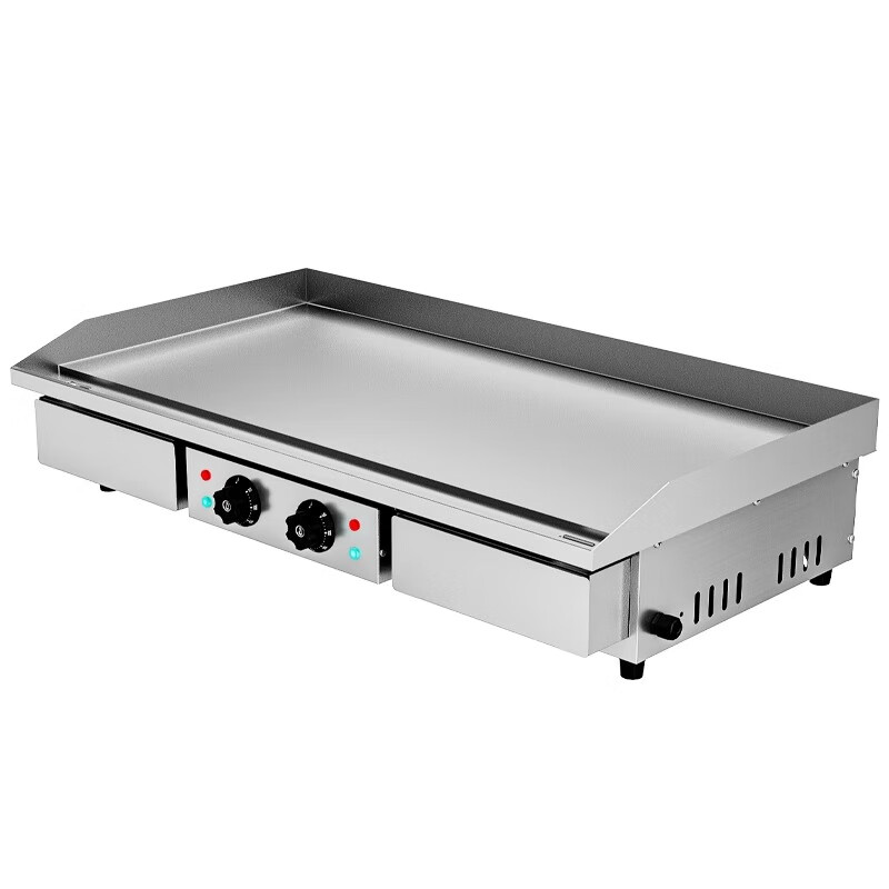 Dekebang's new mirror non-stick electric griddle, hand-caught cake machine, Teppanyaki equipment, fried steak, squid, stall and grilled cold noodles machine, chrome-plated mirror, anti-black and non-stick