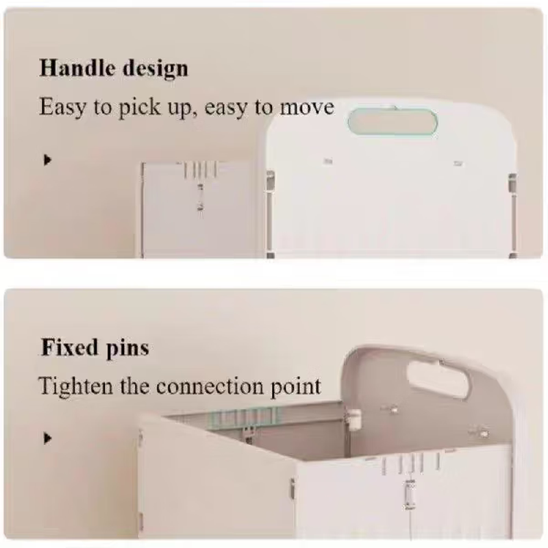 Popular recommendation: Wall-mounted dirty clothes basket for home bathroom, foldable clothes storage basket, large capacity dirty clothes basket, light blue large size (item number 2502)