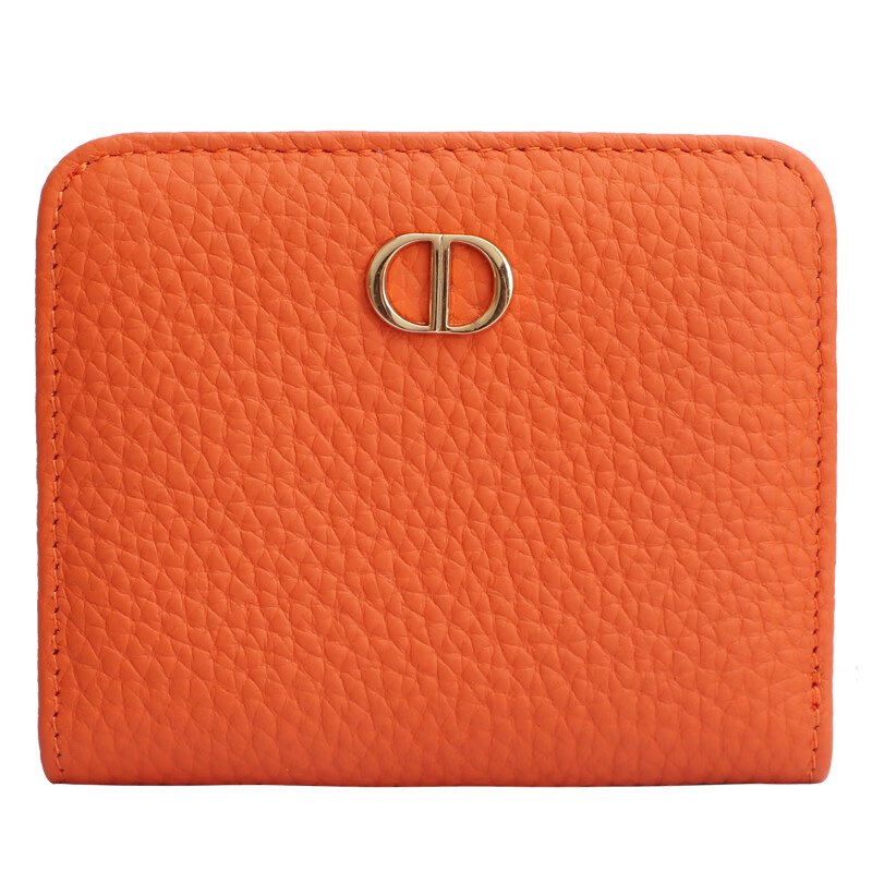 Casa-kups genuine leather wallet women's short new niche design driver's license card holder all-in-one coin purse women's wallet black