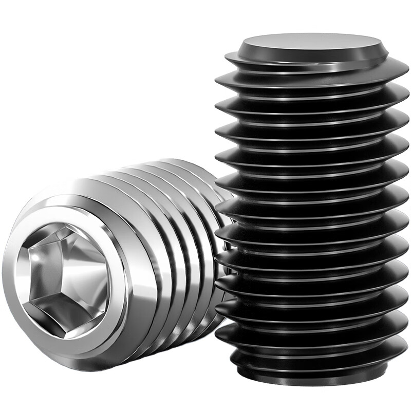 Tianzhuo Hardware M3-M16 flat end set screw 12.9 grade inner hexagon headless screw machine meter stop screw M4M5M6M8 12.9 grade-M8*14-50 pieces