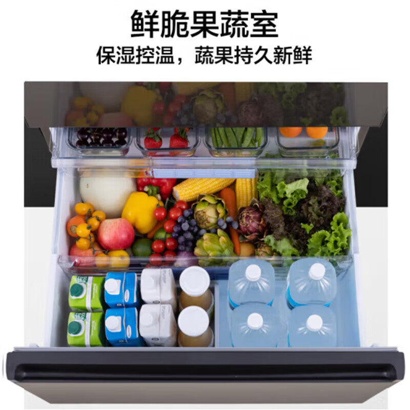 Panasonic (Panasonic) 588L French multi-door refrigerator imported from Japan for home smart WIFI Nanoyi sterilization automatic ice making -3 micro-frozen freshness NR-F601HX-X5 NR-F601HX-X5 imported from Japan 588L