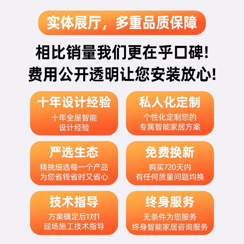 Xiaomi (MI) applies Mijia whole-house smart home control voice system curtain switch home appliances lighting atmosphere customization service (contact customer service to get a free smart solution)