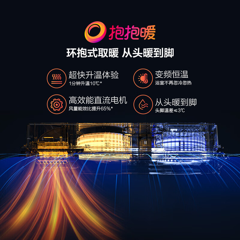 OPPLE Jingdong centralized style warm bath heater Jing series hug warm frequency conversion constant temperature sterilization bath heater Jingyao