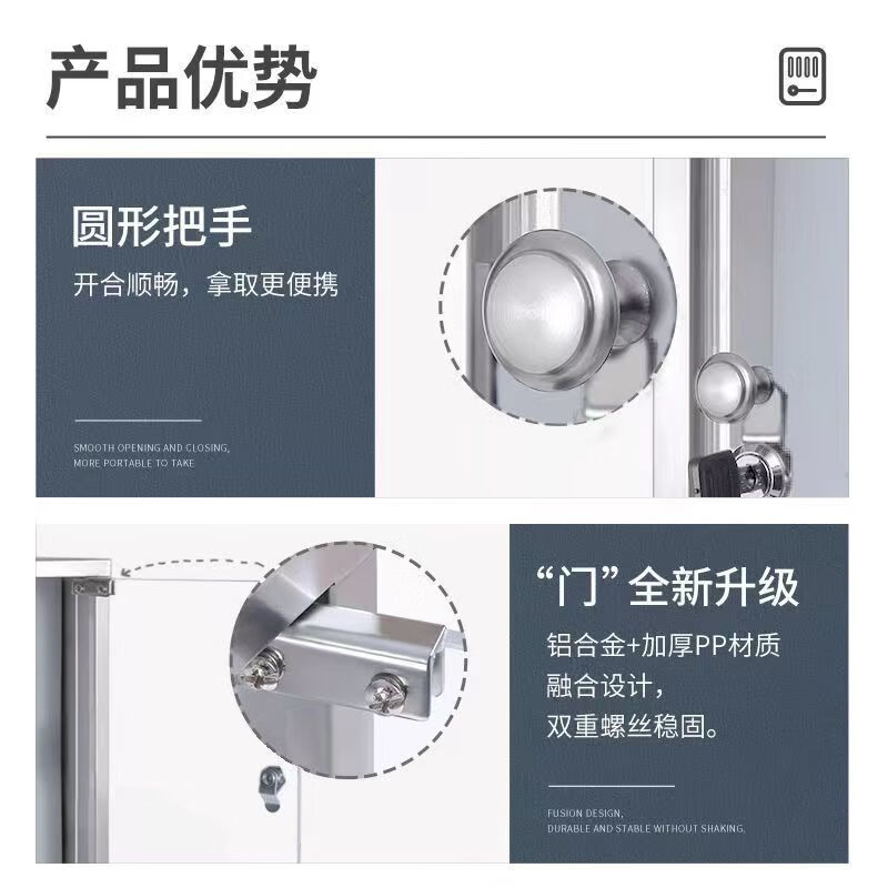 Mobile phone box storage box mobile phone storage box aluminum alloy with lock student wall hanging employee company meeting mobile phone storage box mobile phone storage cabinet 60-bit mobile phone safe box silver