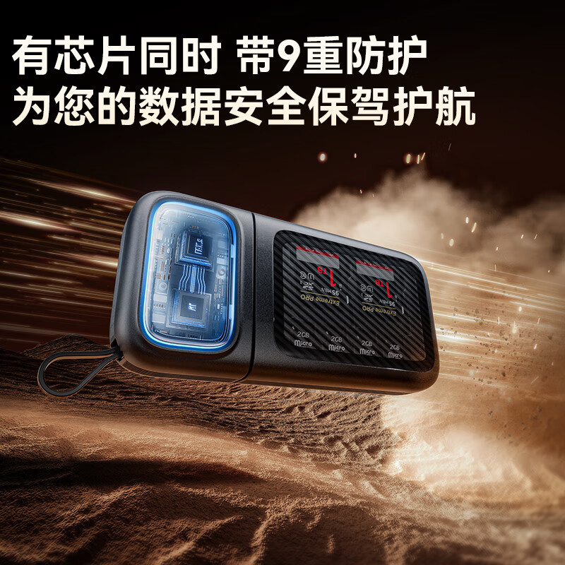 Green Giant (llano) Type-c card reader 4.0 multi-function memory card storage box USB3.2 high-speed transfer SD/TF 3.1 mobile phone computer camera reading all-in-one flash memory card box USB/Type-C SD/TF4.0 high-speed flash card box