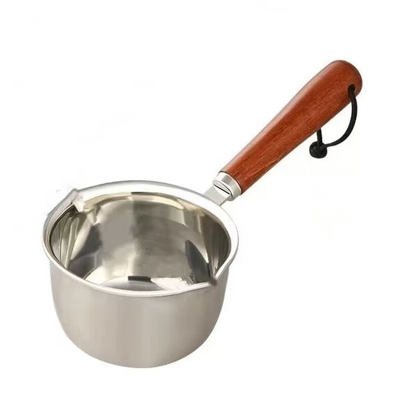 Stainless steel oil pouring pot milk pot thickened household commercial hot oil small pot baking Japanese oil pouring pot mini pot oil pouring pot 300 ml length 19cm