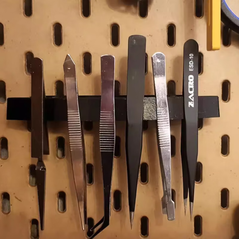 Suitable for SKADIS hole board accessories, various tool storage brackets without drilling, scissor bracket, white