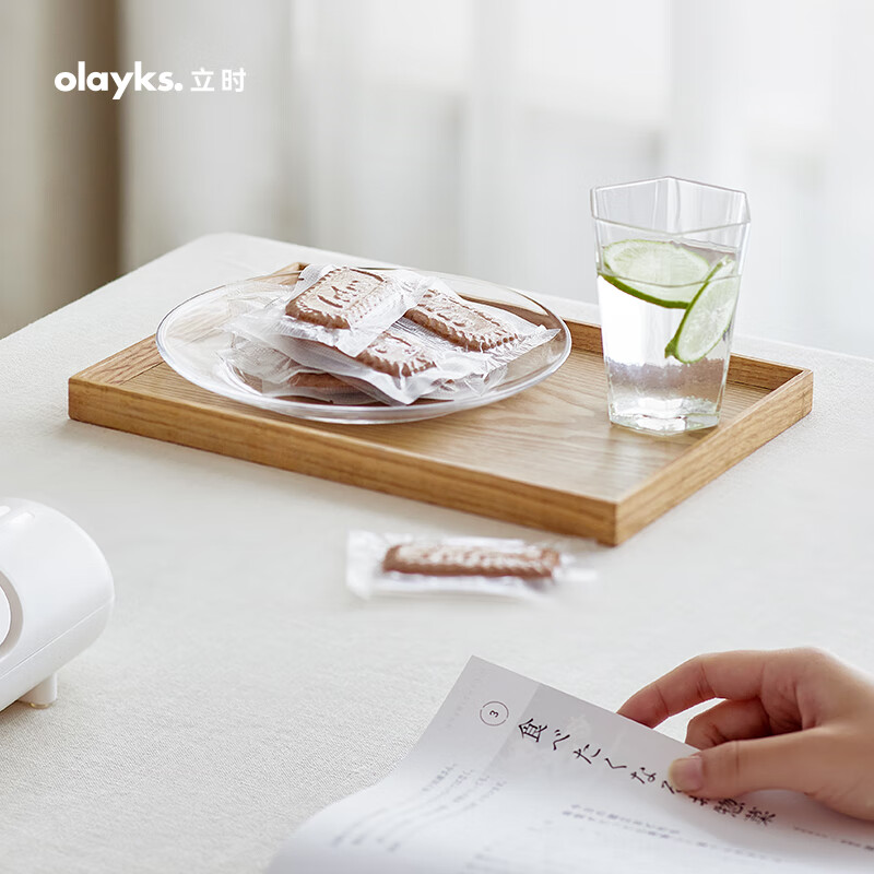 Olek instant vacuum sealing machine small household vacuum machine food packaging sealing machine plastic sealing machine smart model (with 2 rolls of large sealing bags)