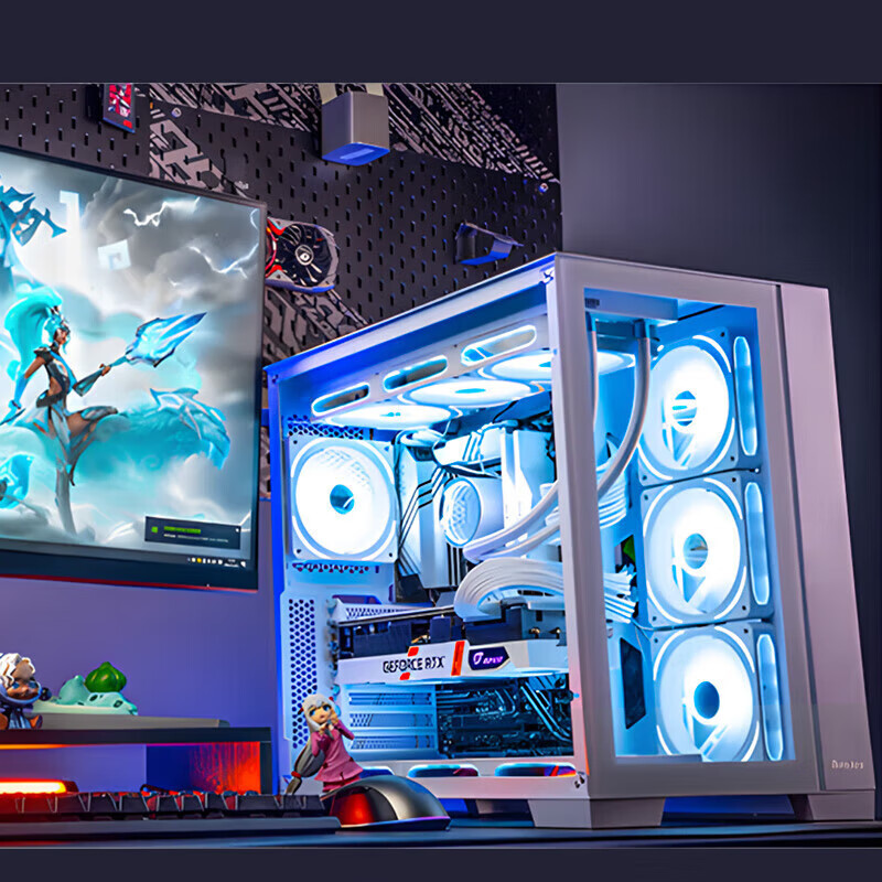 MSI Desktop Core i5 13400F RTX3060/3070/4060/5060 Delta Tile Game Assembly Computer Host Second-hand Complete Set Single Host Free Keyboard and Mouse Set Eight i5 13400F/1TB/RTX5060