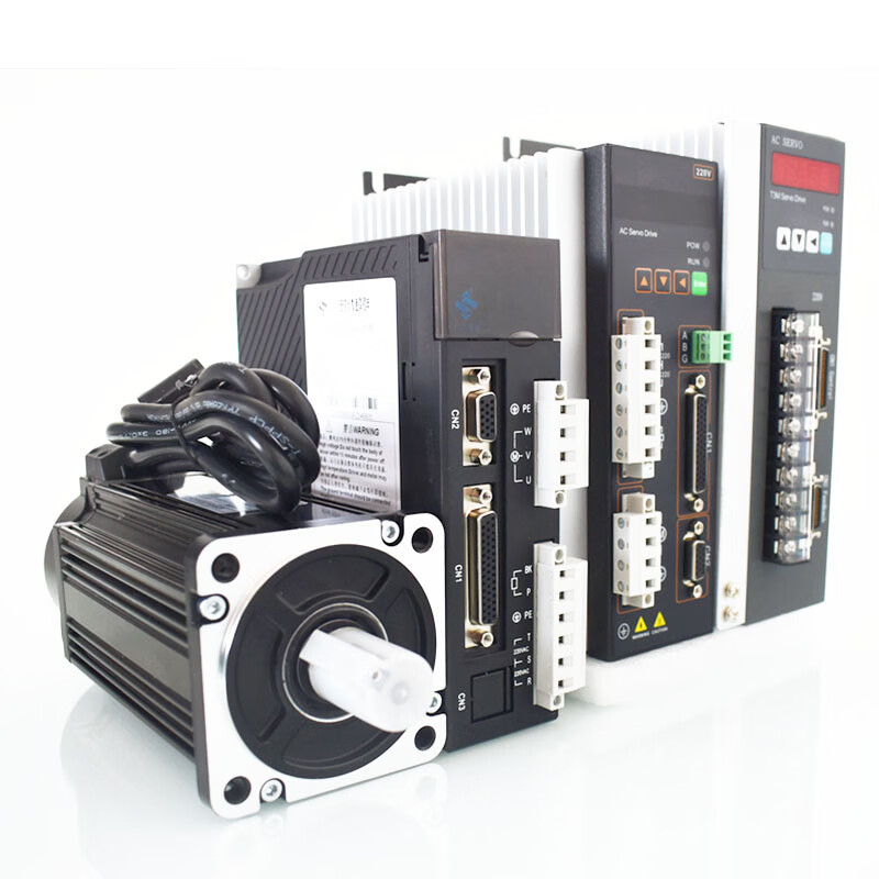 Yue Changsheng Times superior AC permanent magnet synchronous motor 200W400W/750W3.8KW servo motor set 110 servo 1.8KW set 3000 rpm 6Nm 24V without brake (horizontal use)