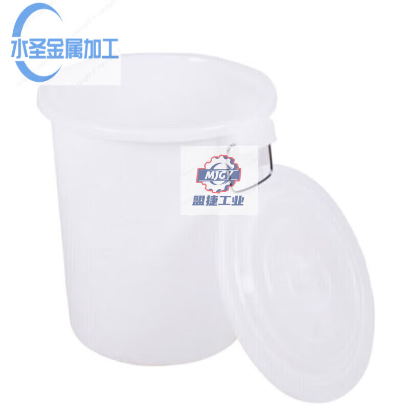 HK-370 thickened plastic round bucket large capacity hotel kitchen trash can blue without lid 60L