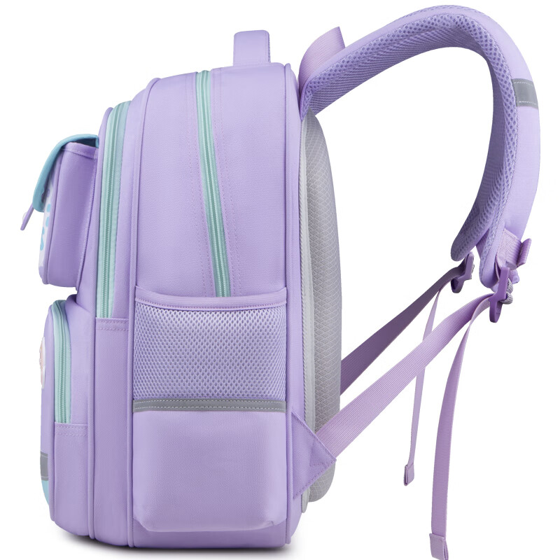Edison Edison primary school bag girl spine protection and load reduction large capacity water-repellent reflective children's backpack 24016-6