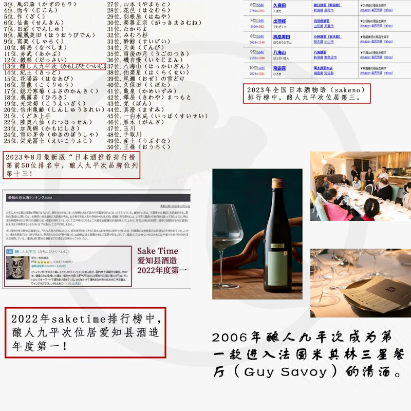 Nyoujin Kuheiji Golden Flash Sake 720ml Junmai Daiginjo Imported from Japan Amakou New Year's Day Gift Box