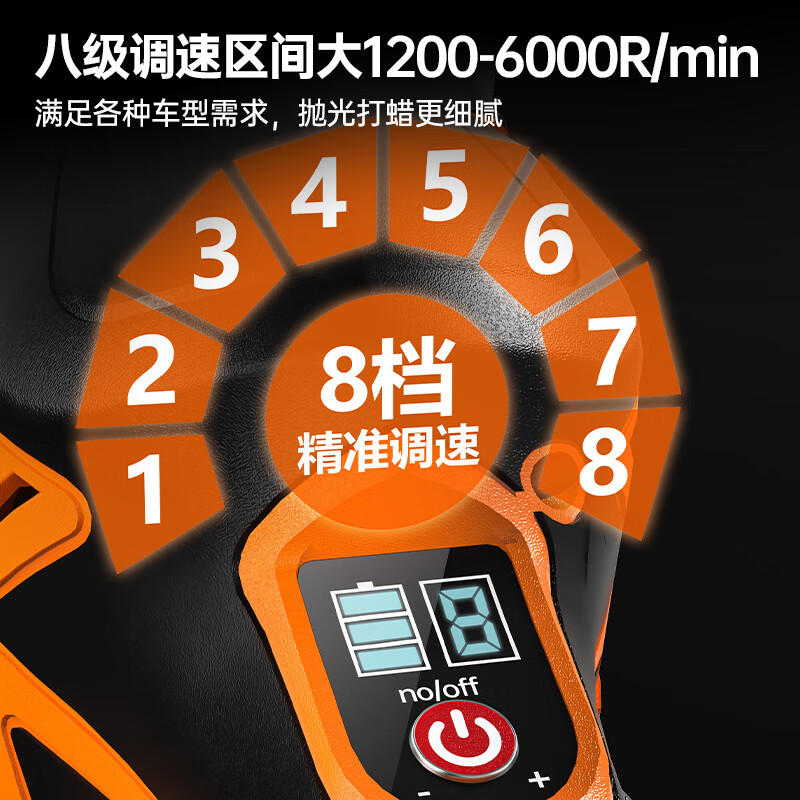 Quiet Bear Lithium Electric Polishing Machine Repair Scratch Waxing Machine 4S Eccentric Charging Glaze Sealing Machine Car Polishing Machine