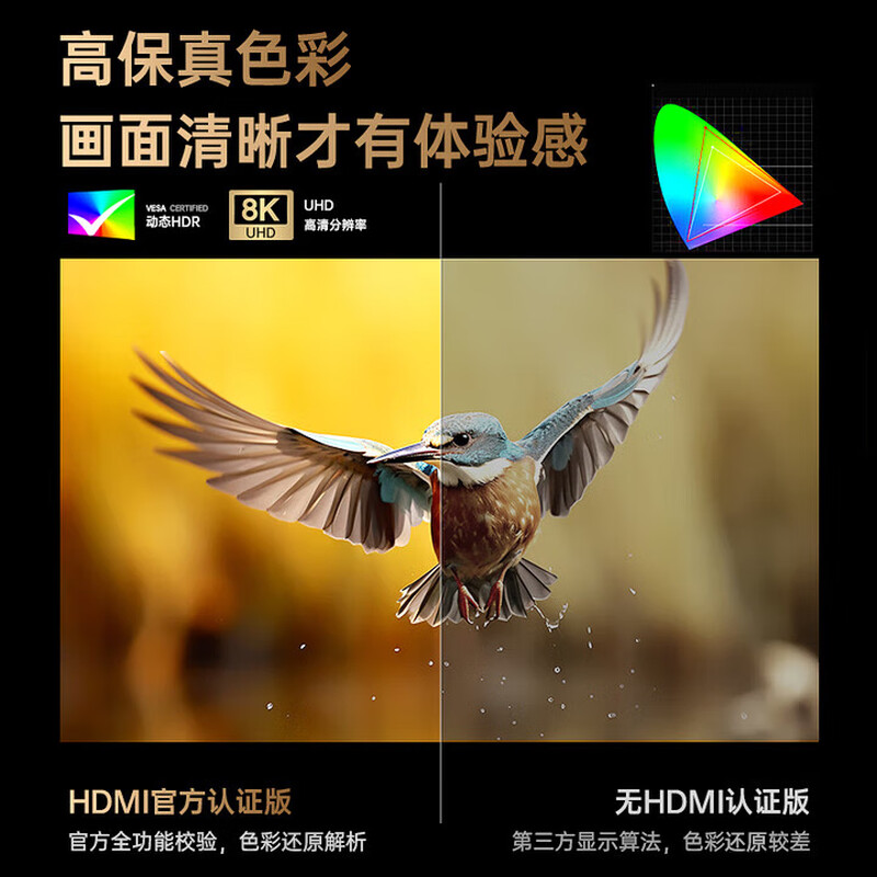 Green giant (llano) HDMI cable version 2.1 8K60Hz 4K240Hz high-definition video connection cable compatible with HDMI2.0 laptop computer connected to TV projector monitor 2 meters free cable tie