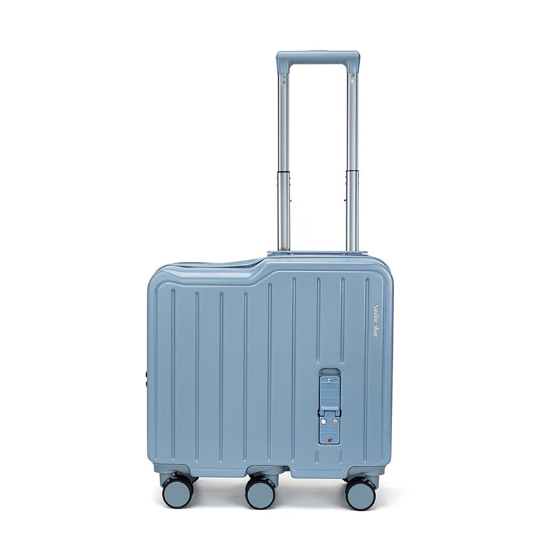 Walker Shop Children's Luggage Boarding Case 2025 New Mountable Trolley Case Boys and Girls Travel Artifact Password Suitcase Gray Blue 20 Inch Boarding Case