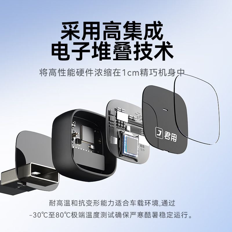 Junyong Huawei HiCar Internet Box is suitable for BMW, Audi, Volkswagen, Mercedes-Benz, Honda CarLife, car navigation and music box, P3S USB model, JD Logistics, customer service model + mobile phone