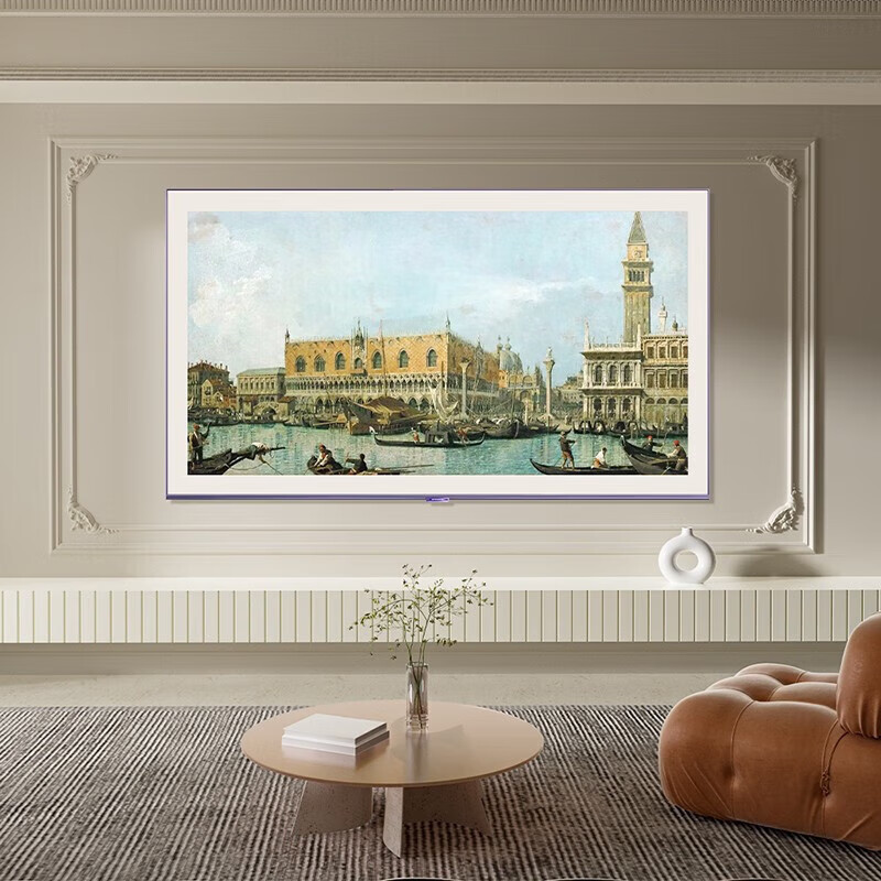 Skyworth Wallpaper TV 100Q7D 100-inch seamless wall-mounted Harman acoustic system 240Hz ultra-high brush 4k ultra-high definition eye protection ultra-thin versatile art large-screen TV 100-inch home installation +100Q7D