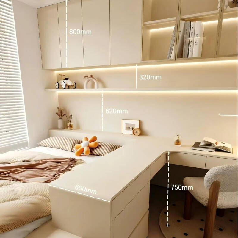 PIANO tatami customized overall tatami bed cabinet integrated bed children's bed desk integrated furniture wardrobe bedroom customization prepayment (for pricing details, please contact customer service)