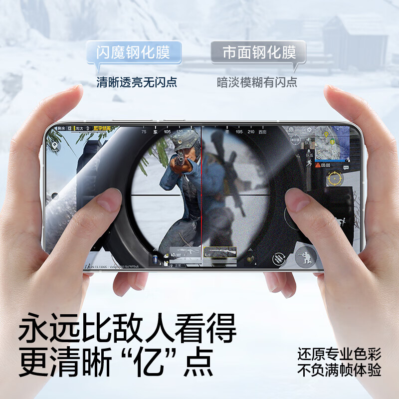 Flash magic suitable for redmi turbo4pro tempered film xiaomi turbo3 mobile phone film HD upgrade explosion-proof all-glass anti-fingerprint blue light mobile phone protective film 2 pieces standard version | high-definition anti-fingerprint turbo 4