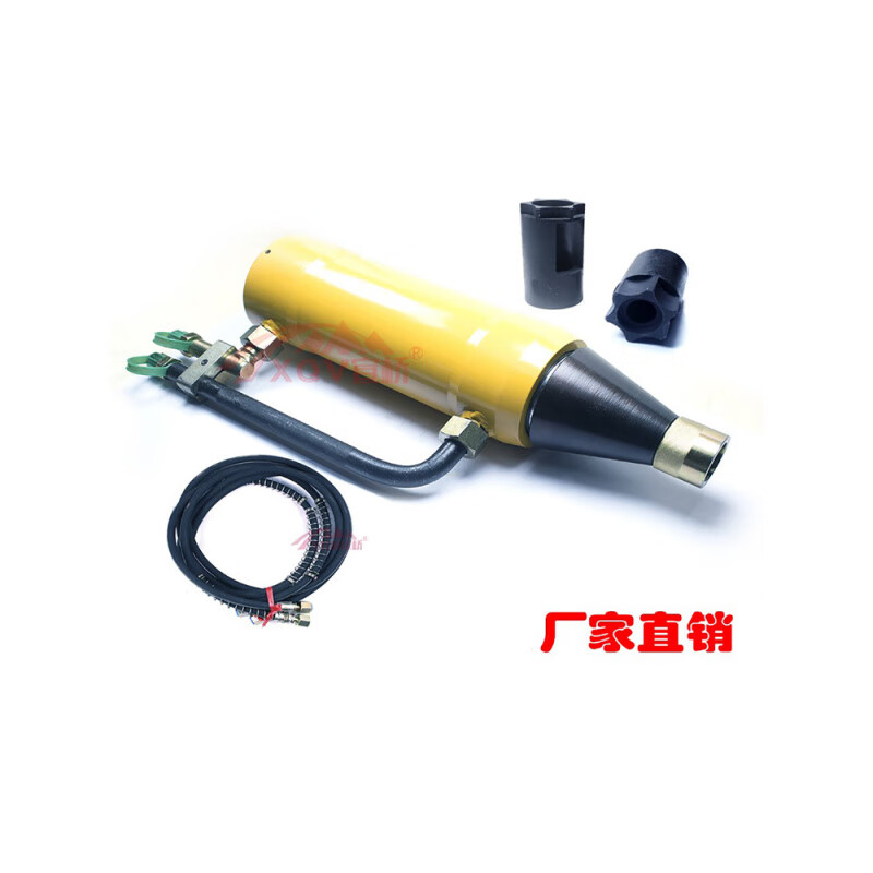 Hugong Liuzhou YDC 25 tons YCQ27T prestressed steel strand photovoltaic single anchor tensioner front cassette jack 15.2 YDC250Q-200 (assembly of oil pipes)