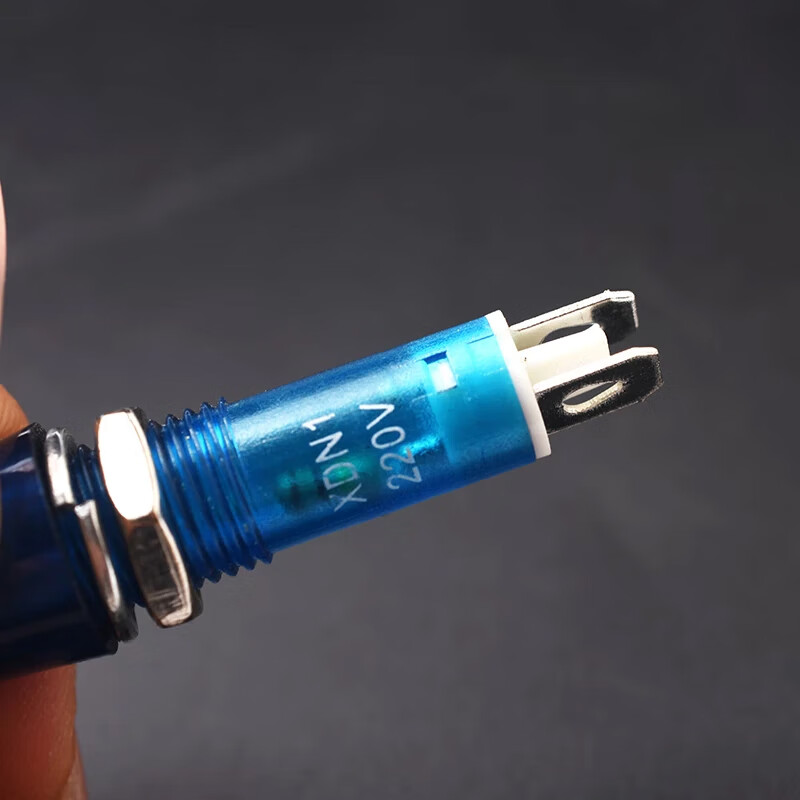 10MM corded indicator light signal light XD10-3 power light XD7-1 work indicator light MDX-11A XD10-3 green 220v (5 pieces)