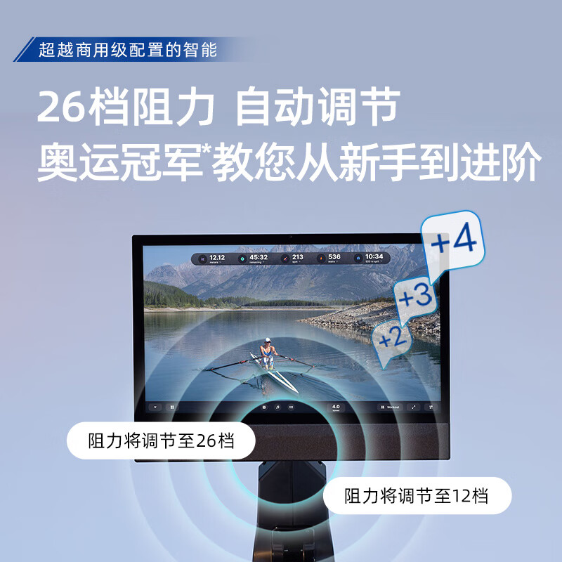 ICON rowing machine household smart resistance-adjustable magnetically controlled rowing machine fitness equipment indoor aerobics RW900/19425 smart upgrade-delivery package installation to get a fitness gift