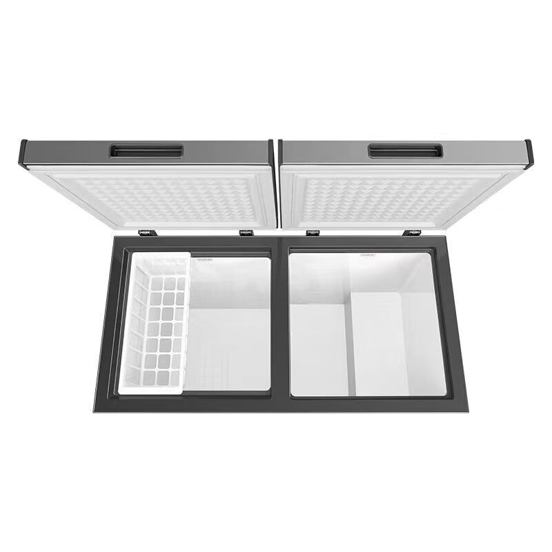 TCL Freezer 218L Dual Temperature Cryogenic Fresh Storage Level 1 Energy Efficiency Freezer Energy Saving Freezer KCD-218YQD 218L*Dual Temperature Kirin Gray *First Level Energy Efficiency