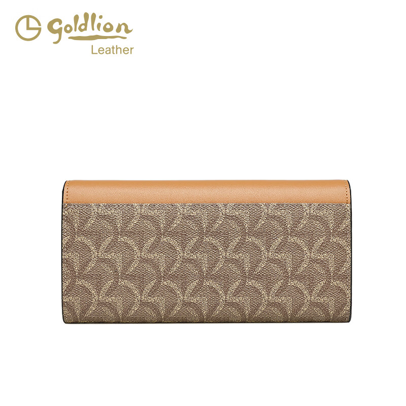 GOLDLION G+ Goldlion Wallet Women's Long Clutch 2025 New Women's Multifunctional Retro Niche Design Coin Purse Trendy Yellow