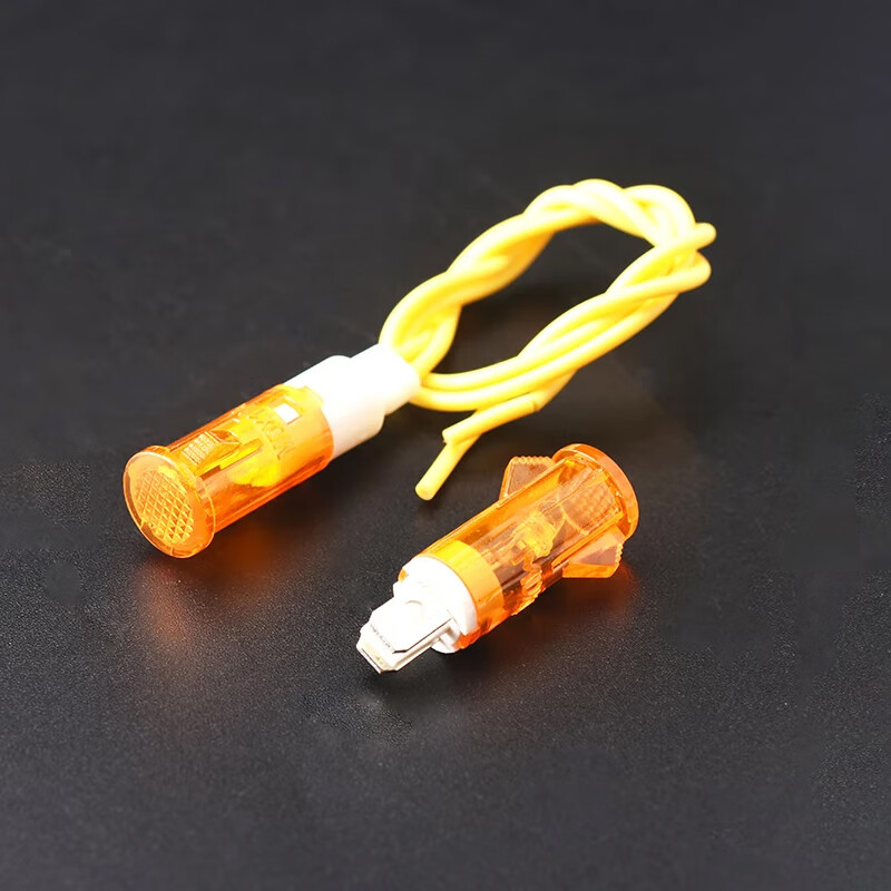 10MM corded indicator light signal light XD10-3 power light XD7-1 work indicator light MDX-11A MDX-11A red 220v (5 pieces)
