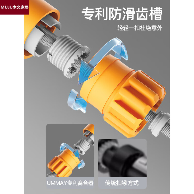 Japan imported horizontal bar home indoor pull-up device without punching door single bar stretching fitness home ring gray orange 95cm-125cm