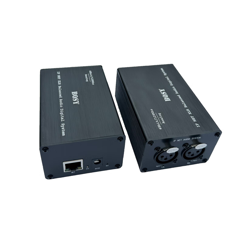 XLR network audio switch wireless bridge router digital audio signal codec pure black encoder + decoder 10000000m