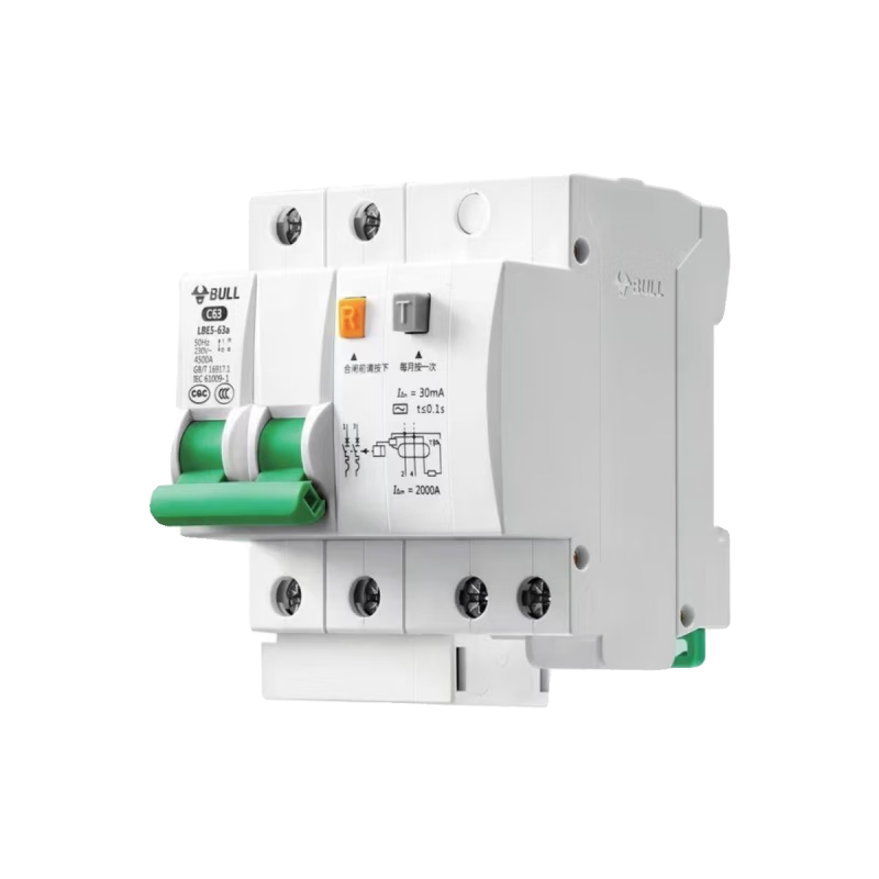 Bull 63a air switch with leakage protector 32a air conditioner water heater household 2p circuit breaker leakage protection air switch 16A 1P+N