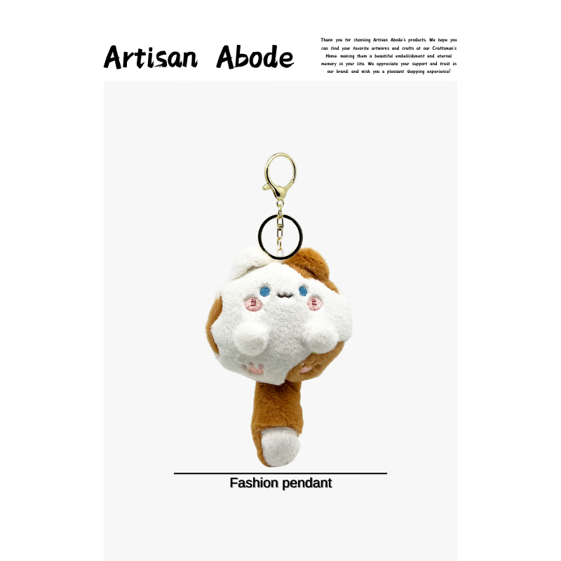 Cute Tuantuan Cat Bag Pendant Plush Doll School Bag Backpack Pendant Girls Exquisite Cat Keychain Gift Tuantuan Cat-Black