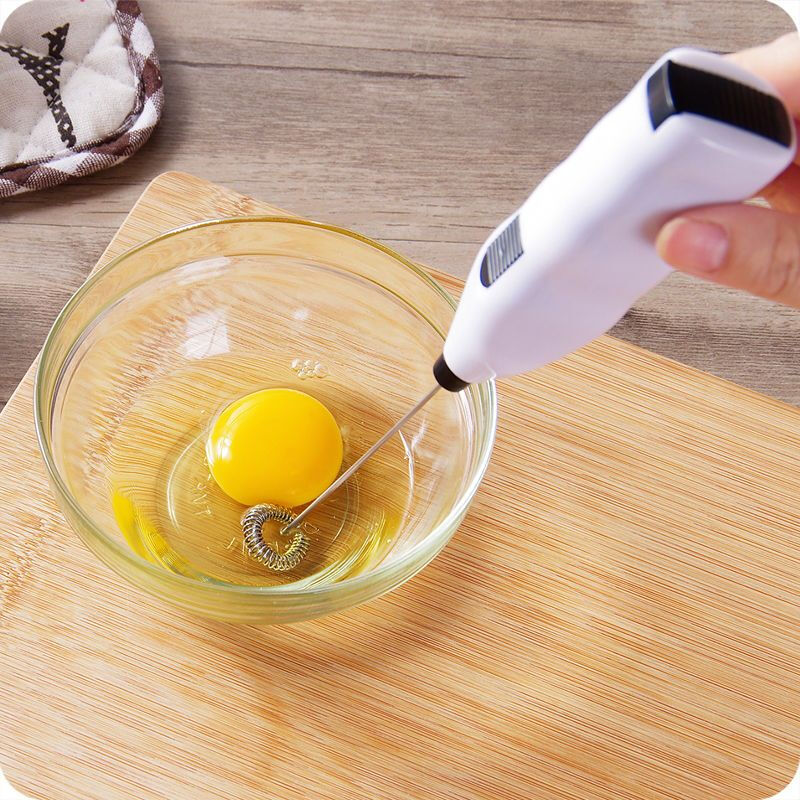 Milk powder stirring holder handheld electric egg beater egg stirring stick household baking mini cream whipping mixer electric mixer random color
